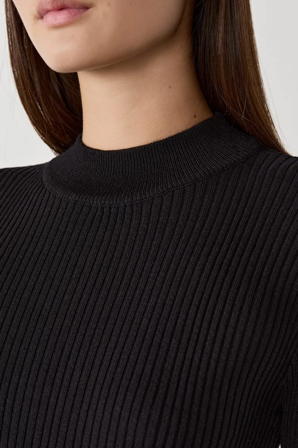 Online ETAM Vestido suéter corto NEGRO