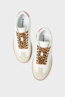 Clearance ETAM Zapatillas con cordones de leopardo CRUDO