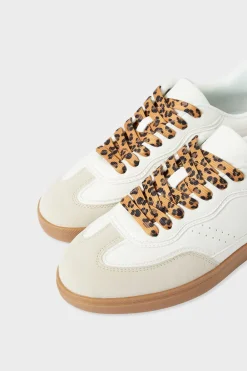 Clearance ETAM Zapatillas con cordones de leopardo CRUDO