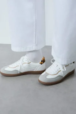 New ETAM Zapatillas deportivas con estampado de leopardo BLANCO