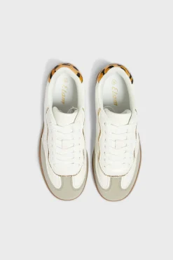 New ETAM Zapatillas deportivas con estampado de leopardo BLANCO