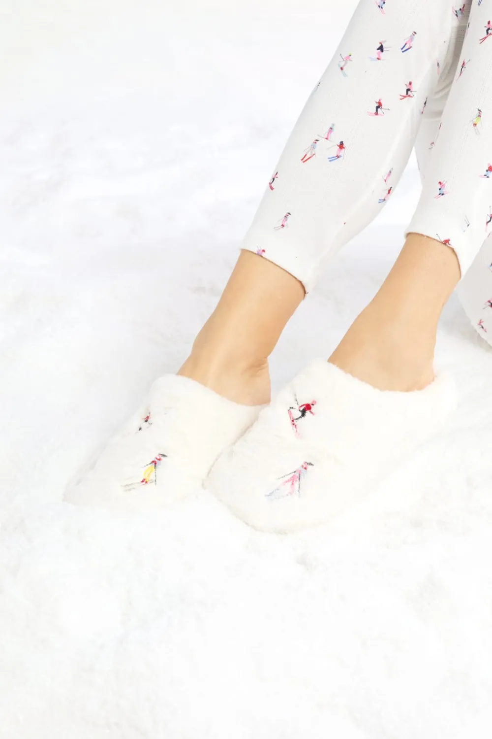 Outlet ETAM Zapatillas destalonadas de tejido ultrasuave con motivos CRUDO