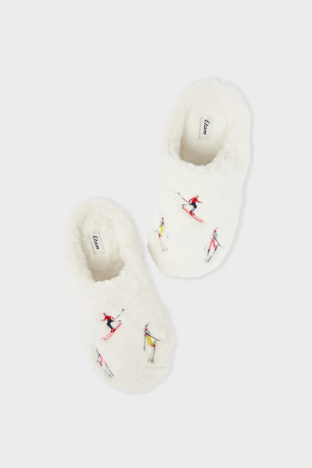 Outlet ETAM Zapatillas destalonadas de tejido ultrasuave con motivos CRUDO