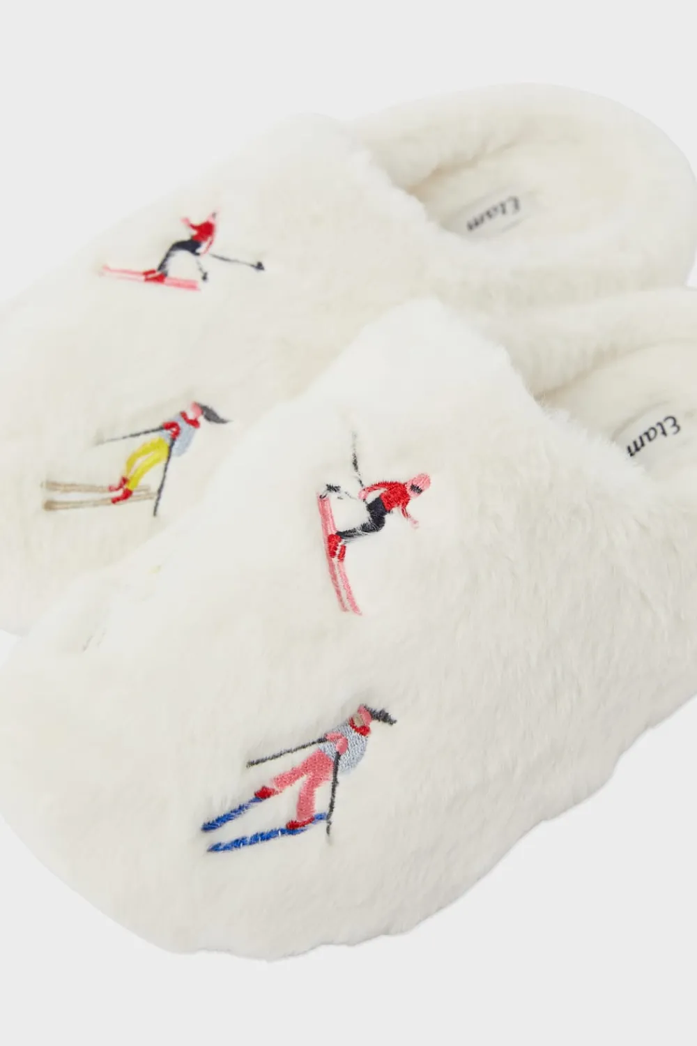Outlet ETAM Zapatillas destalonadas de tejido ultrasuave con motivos CRUDO