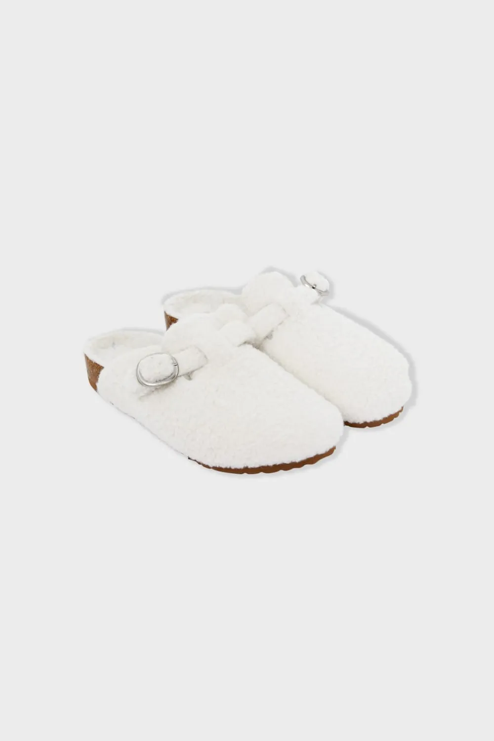 New ETAM Zapatillas destalonadas de tejido ultrasuave CRUDO