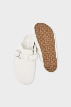 New ETAM Zapatillas destalonadas de tejido ultrasuave CRUDO